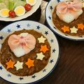 rukiruna's cooksnap of when they made デコカレー☆ハッピーバースデー.