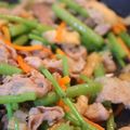 ささんちょ's cooksnap of when they made 山菜ミズと豚肉のゴマ炒め.