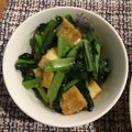 こうきとだいきママ's cooksnap of when they made あつあげと小松菜の炒めもの♡.