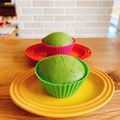 mikko6's cooksnap of when they made グリーンティー蒸しパン レンジ加熱.