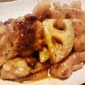 鼻☆まつ's cooksnap of when they made 鶏肉とれんこんの照り焼き。.