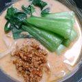 肉詰くん's cooksnap of when they made 自家製鶏そぼろで濃厚ゴマ豆乳担々麺❤️.