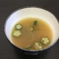 ☆こまっと☆'s cooksnap of when they made 簡単お味噌汁☆彡【オクラと玉ねぎ】.