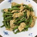ヌーシ's cooksnap of when they made ✿豚肉といんげんのナンプラー炒め.