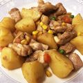☆ちえみん's cooksnap of when they made 鶏モモ肉とじゃがいものガーリック炒め.