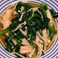 ma616y's cooksnap of when they made ほうれん草とエノキの煮浸し.