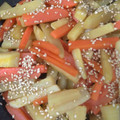 ゆきピーママ's cooksnap of when they made とっても簡単★さつま芋と人参の甘辛炒め.