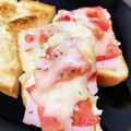 tetsucoro's cooksnap of when they made ハム、トマト、チーズのトースト.
