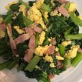 和風ゆきひ's cooksnap of when they made 小松菜とベーコンの卵炒め.