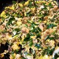 naochiyuta's cooksnap of when they made さば水煮缶でニラ卵.