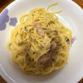 クックZVZ0VA☆'s cooksnap of when they made 減塩 簡単濃厚カルボナーラ.