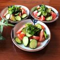 キョーマキ's cooksnap of when they made 夏に簡単☆きゅうりとトマトの青じそマリネ.