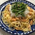 y____○'s cooksnap of when they made 簡単♡鮭と温かい大根おろしパスタ(^^).