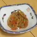 きらり流れ星's cooksnap of when they made お弁当 きんぴら蓮根.