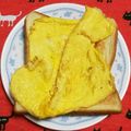 こげ岡's cooksnap of when they made 自己満足の薄焼き卵トースト☆.