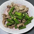 ﾁｮｺﾁｯﾌﾟ☆'s cooksnap of when they made 豚こまとアスパラのオイスターソース炒め.