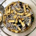mie424mie's cooksnap of when they made しらすと油揚げのほうれん草のおひたし.