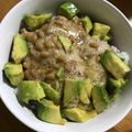 なみか☆'s cooksnap of when they made アボカド納豆ユッケ～温玉のせ～.