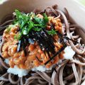 ミニートマト's cooksnap of when they made なめこおろし納豆ぶっかけそば☆.