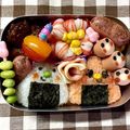 クック1GLT5Y☆'s cooksnap of when they made キャラ弁簡単かわいいお弁当可愛いおにぎり.