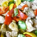 めぐりじぇ's cooksnap of when they made 鶏もも肉と色野菜のカレー炒め.