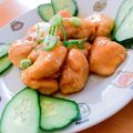 ☆３匹の子ぶた☆'s cooksnap of when they made 鶏むね肉の油淋鶏.