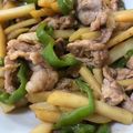 びしか's cooksnap of when they made 新じゃがとピーマン豚肉オイスター炒め.