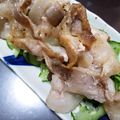 9b_pencil's cooksnap of when they made きゅうりとカリカリ豚のわさびドレッシング.
