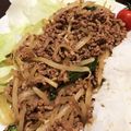 zigenyuko's cooksnap of when they made ごま油で絶品！超簡単ひき肉もやし炒め.