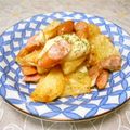 ＠迷子＠'s cooksnap of when they made じゃがいも＆ソーセージのフライパン焼き.