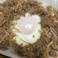 blue_apron's cooksnap of when they made ひき肉とえのきの巣ごもり卵丼.