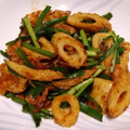 ＊amor＊'s cooksnap of when they made 【農家のレシピ】ニラとちくわのキムチ炒め.