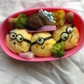 yun______'s cooksnap of when they made キャラ弁☆ミニオン弁当☆.