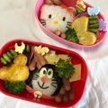 yun______'s cooksnap of when they made 簡単♪ドラえもん♪キャラ弁に♪おにぎり♪.