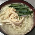 クックUUMSUY☆'s cooksnap of when they made 鶏皮のゆで汁で簡単！鶏白湯にゅうめん！.