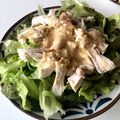 YUKIKI☆'s cooksnap of when they made 鶏むね肉の梅マヨ和え.