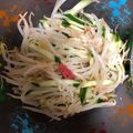 にむばすしゅたーぜん's cooksnap of when they made 梅干し風味✿きゅうりともやし和風ナムル✿.