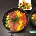 クック4E1GCK☆'s cooksnap of when they made マグロのカラフルポキ丼.