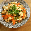 月桃124's cooksnap of when they made 人参とうす揚げの玉子とじ.