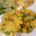 ♡YKitchen♡'s cooksnap of when they made コーンと枝豆のかき揚げ.