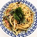 changan's cooksnap of when they made mベーコンとほうれん草の和風パスタ.