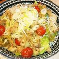 ダッフィーニーうに's cooksnap of when they made 鯖缶とトマトとキャベツのオイルパスタ.