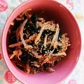 ☆優子りん☆'s cooksnap of when they made もやし&わかめ　簡単おつまみ　キムチ味.