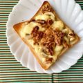 ふたごゆき's cooksnap of when they made 何気にハマるとろとろバナナチーズトースト.