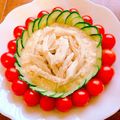 nozomi♡＊'s cooksnap of when they made 蒸し鶏の豆腐ドレッシング.
