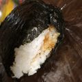 kinako10's cooksnap of when they made カレーと福神漬けで、おにぎらずが出来た♪.