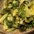あまこまち's cooksnap of when they made 簡単おいしい☆山東菜のにんにく醤油炒め♪.