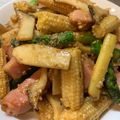 anzuneko's cooksnap of when they made ✿バター醤油 アスパラとヤングコーン✿.