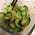 初心者はっちー's cooksnap of when they made 簡単1品！サッパリ納豆きゅうり.