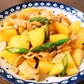 byたまき's cooksnap of when they made 豚肉アスパラ新じゃがのトンテキのたれ炒め.